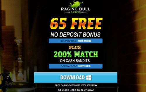 raging bull no deposit codes for today